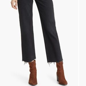 Frank & Eileen Black Cropped Ankle Jeans